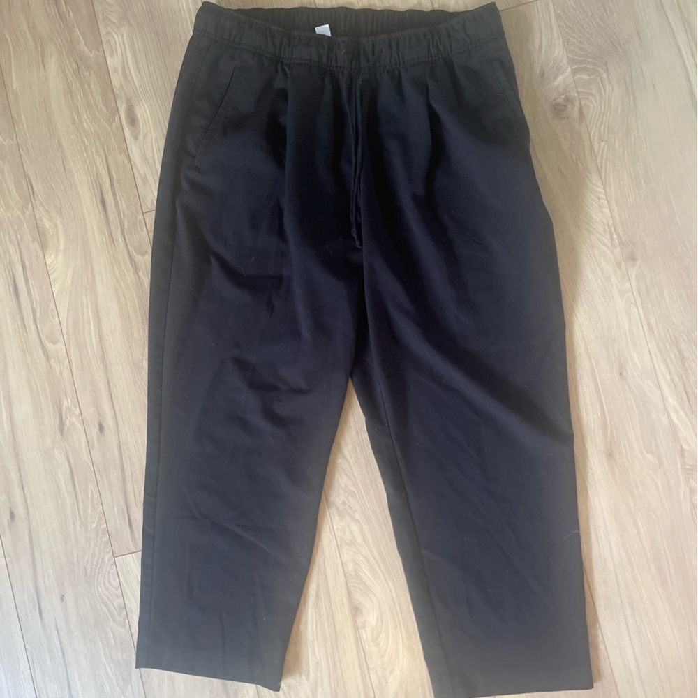 Old Navy Billie Petite L Pull On Ankle Pants High Waist Tie